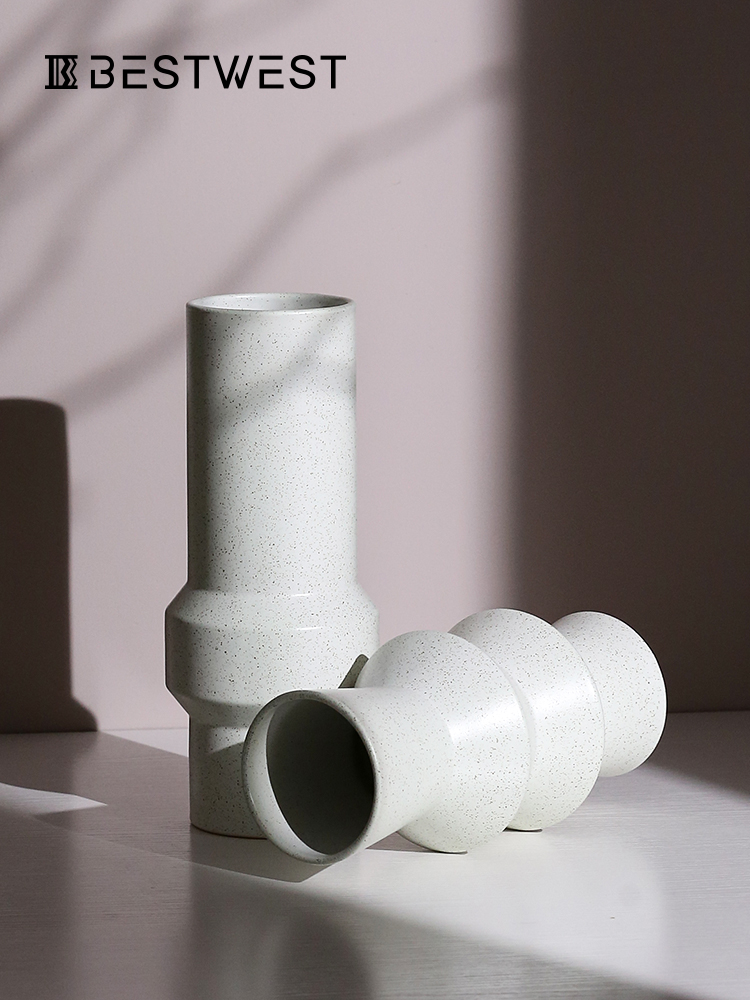BEST WEST creative ceramic vase furnishing articles of I and contracted sitting room wine dry flower vases, soft adornment