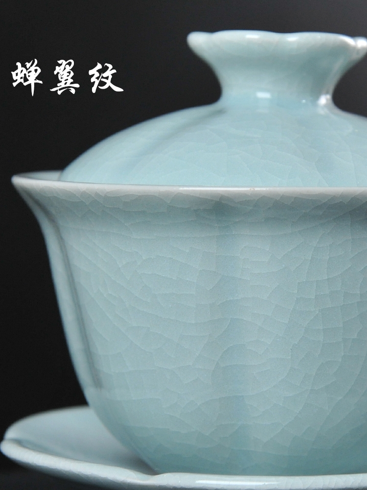 Your up porcelain three to ceramic tea tureen tea bowl kunfu tea bowl to bowl big handless small restoring ancient ways