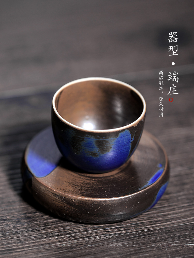 Jingdezhen ceramic masters cup single cup pure manual looks kung fu tea cup sample tea cup with tea