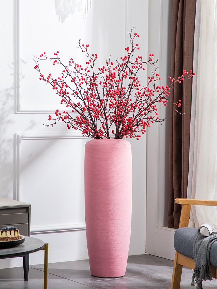 I and contracted floor vase large pink ceramic decoration place to live in the sitting room porch flower arrangement suits for