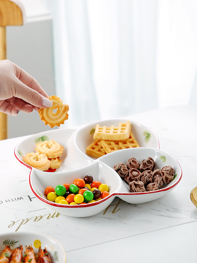 Creative ceramic frame fruit bowl home sitting room breakfast tray was lovely web celebrity move contracted snacks candy dishes