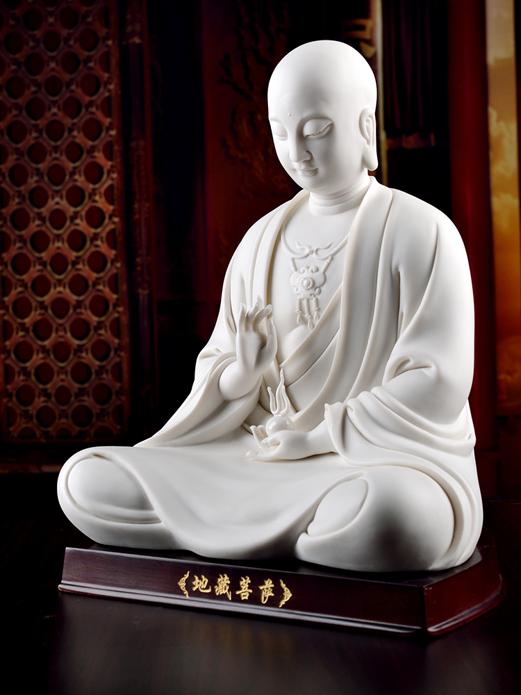 Yutang dai dehua white porcelain earth treasure bodhisattva statute to occupy the home furnishing articles ceramic tucked away like a cave