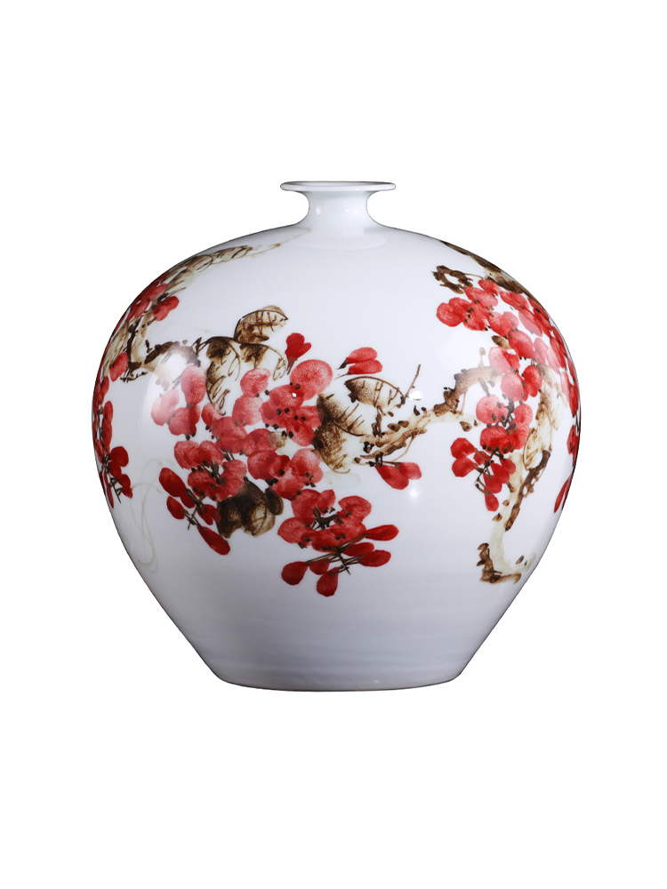 Jingdezhen ceramic vase furnishing articles by hand - made sabingga sukdun dergici jimbi vases, flower arranging the modern Chinese style living room decorations