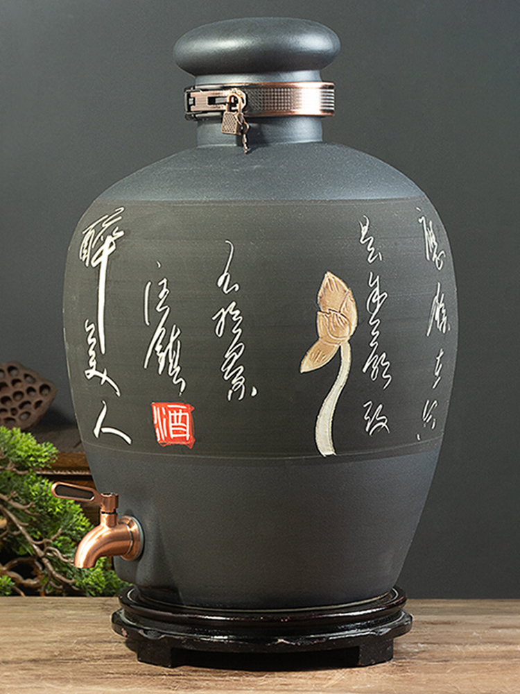 Jingdezhen ceramic wine jars with leading domestic 10 jins 20 jins 30 jins 50 liquor cylinder special brew a pot