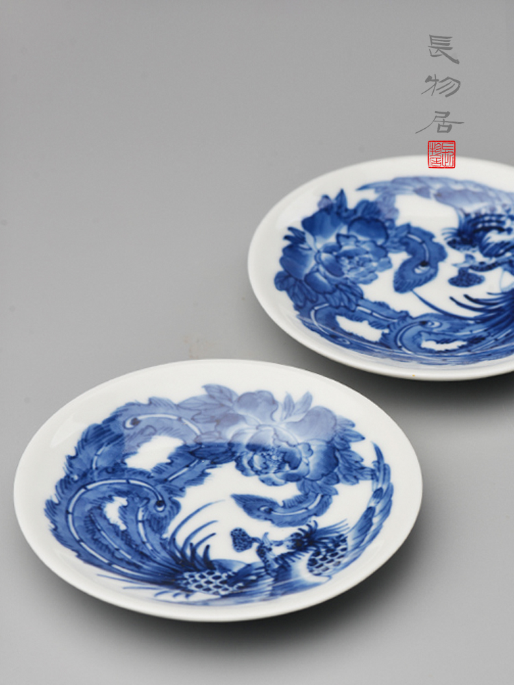 Offered home - cooked at flavour hand - made of blue and white porcelain cup mat cup tea saucer dish of jingdezhen ceramic tea set manually