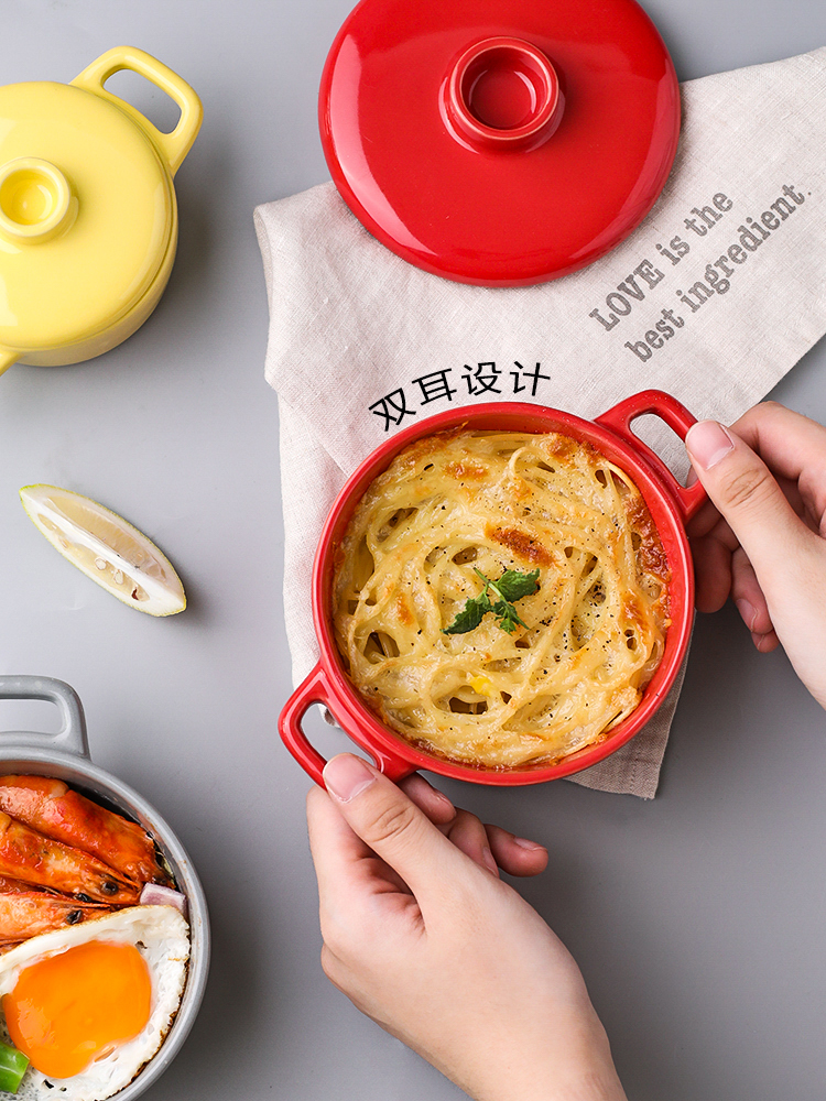 Island house ears stew in ceramics with high temperature resistant, small steamed egg stew pot water bird 's nest water bowl bowl of stew