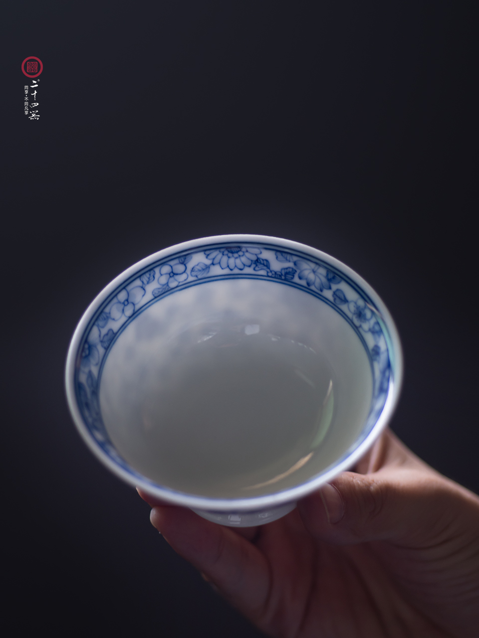 Kombucha tea cup a single master cup small ceramic single CPU hand - sketching jingdezhen blue and white porcelain tea set large sample tea cup
