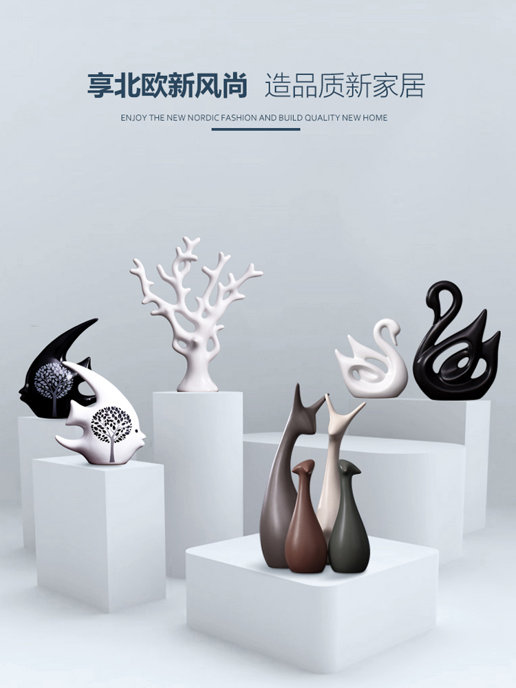Nordic furnishing articles, household act the role ofing is tasted, the sitting room TV ark, wine ark, adornment furnishing articles of modern bedroom decorate ceramic decoration