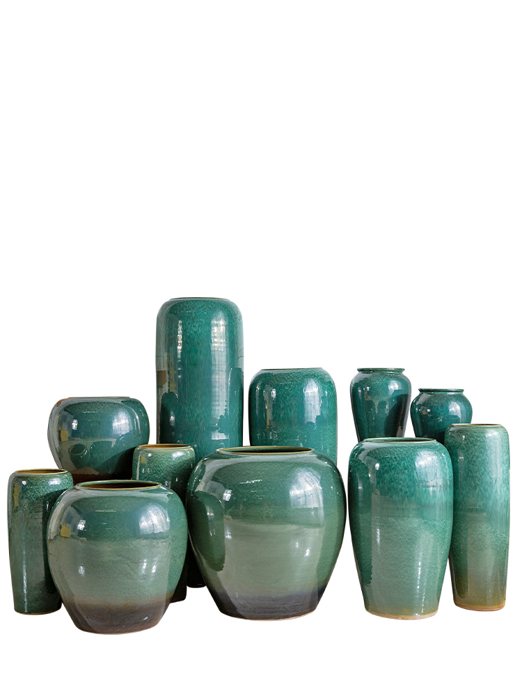 I and contracted jingdezhen ceramic vase sitting room dry flower flower arranging hotel creative household furnishing articles pottery decoration