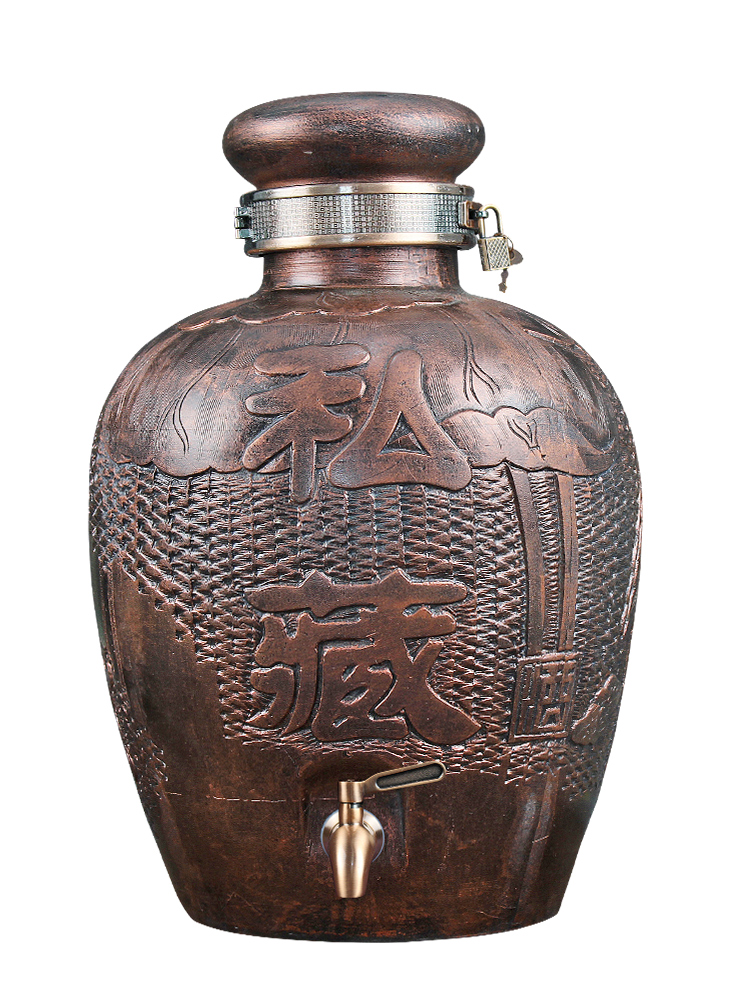 Jingdezhen ceramic terms household hip flask archaize empty wine bottles of wine bottle wine jar 10 jins 20 jins 30 jins of 50 pounds