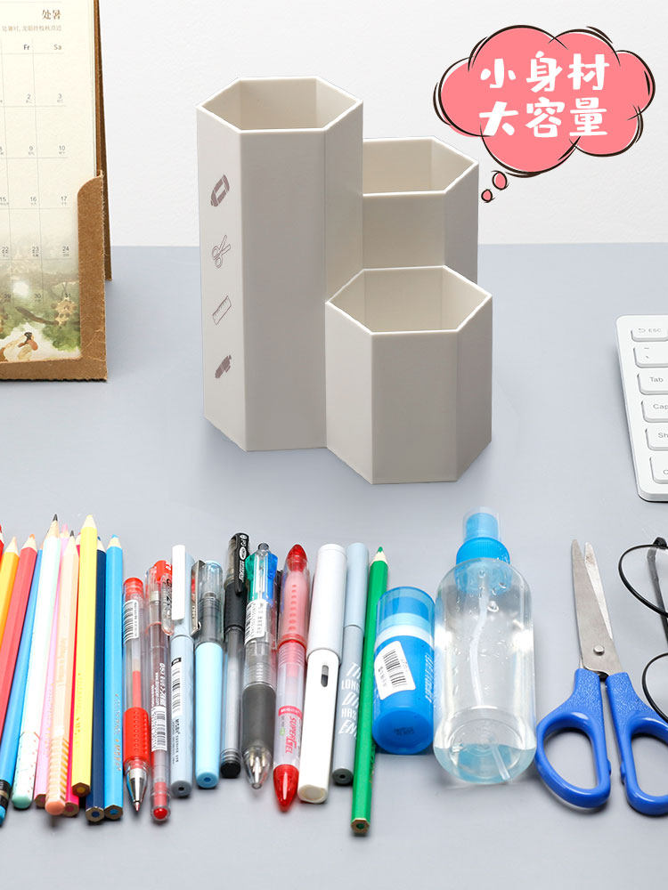  เครื่องเขียน กล่องใส่ดินสอ Oblique Insert Formula Pen case Female ins Creative Fashion Cute Stationery Desktop Decoration Furni  