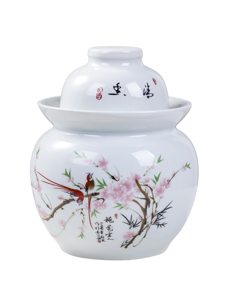 The Pickle jar earthenware household thickening Pickle jar sealing ceramic pickled small altar sichuan Pickle jar salted duck dense eggs