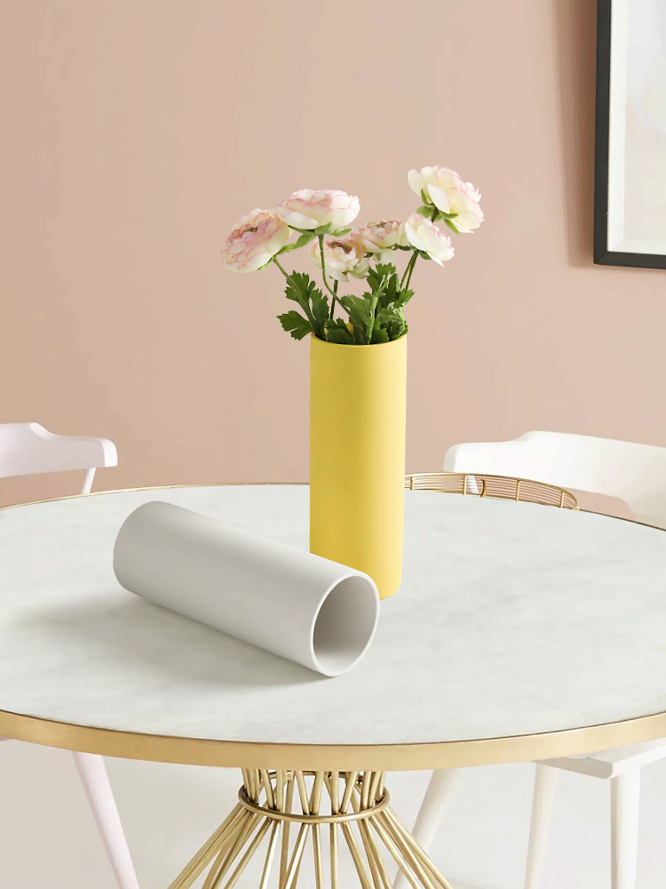 The Nordic straight ceramic vase furnishing articles at home sitting room ins contracted TV ark, porch is decorated flower implement arranging flowers