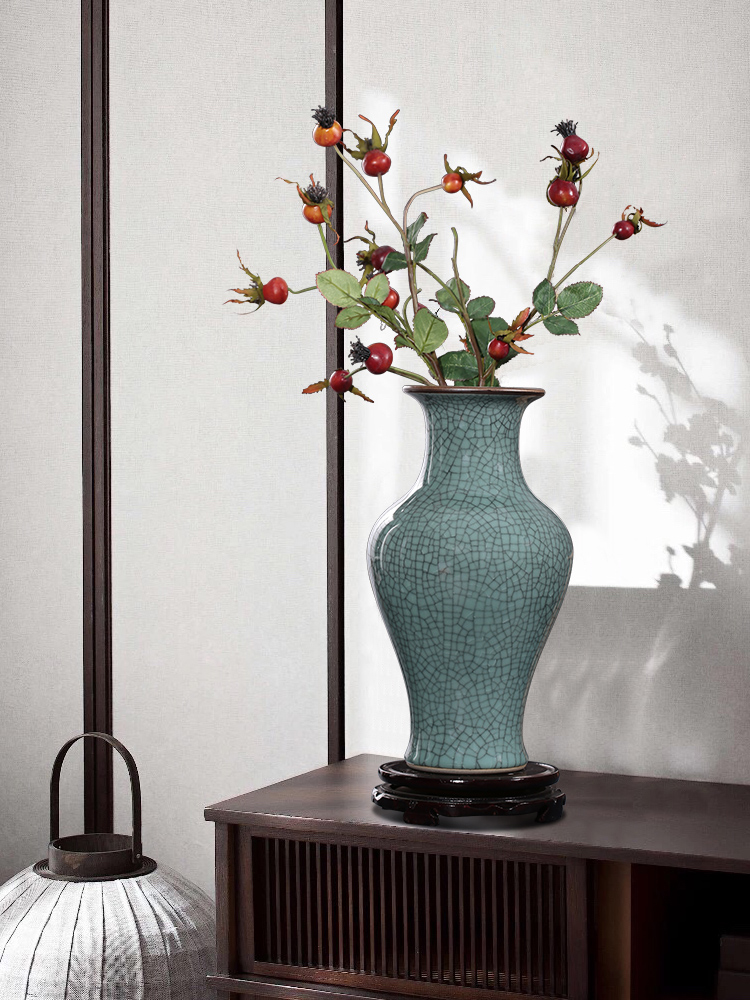 Imitation of classical jingdezhen ceramics up on vase furnishing articles sitting room flower arranging rich ancient frame of Chinese style household ornaments