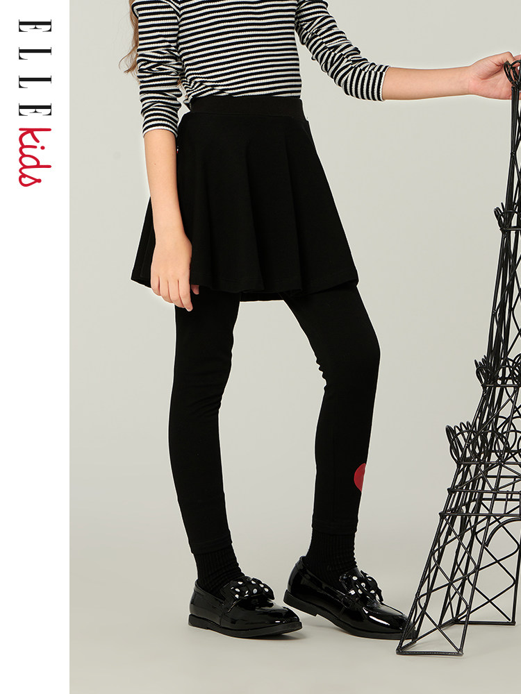ELLE kids 20年秋季新款 女童假两件打底裤裤裙 天猫优惠券折后￥79包邮（￥129-50）2色可选