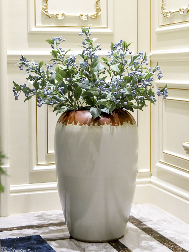 Jingdezhen ceramic floor big vase Nordic I and contracted sitting room the bedroom the flower, flower arrangement, adornment is placed