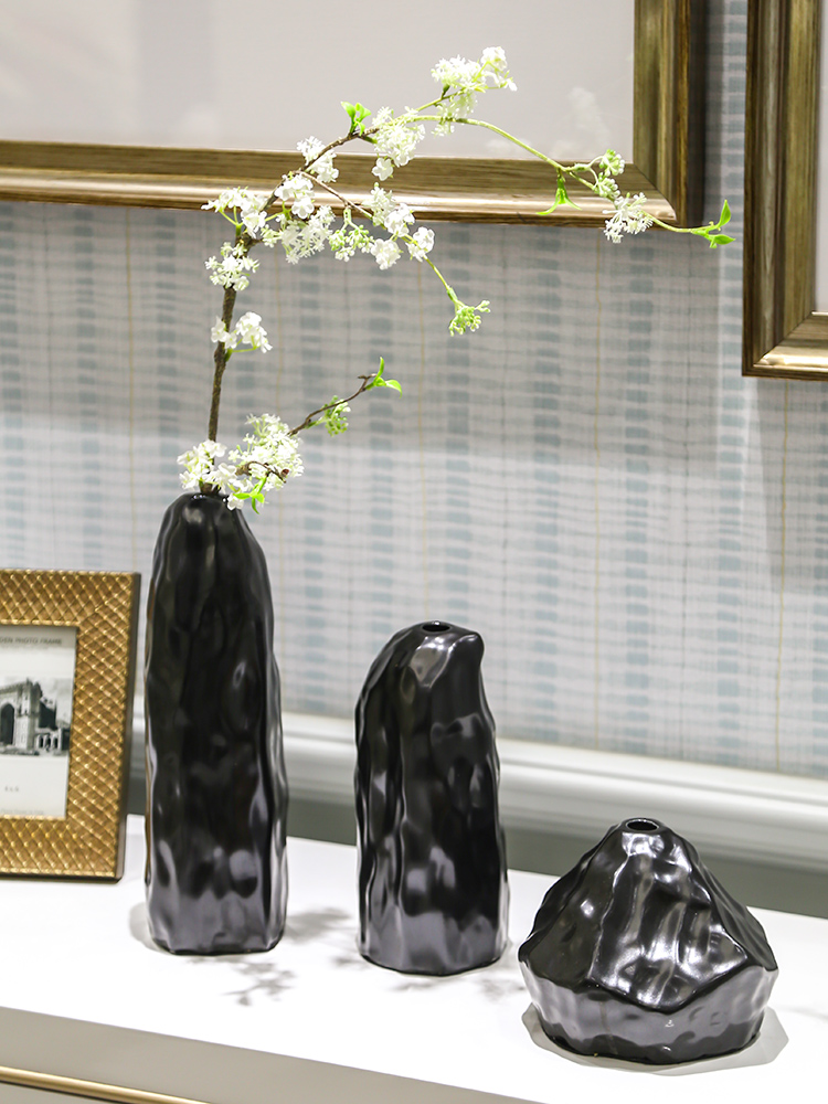 I and contracted sitting room small pure and fresh and creative ceramic vase table flower arranging device furnishing articles furnishing articles home stay home decoration