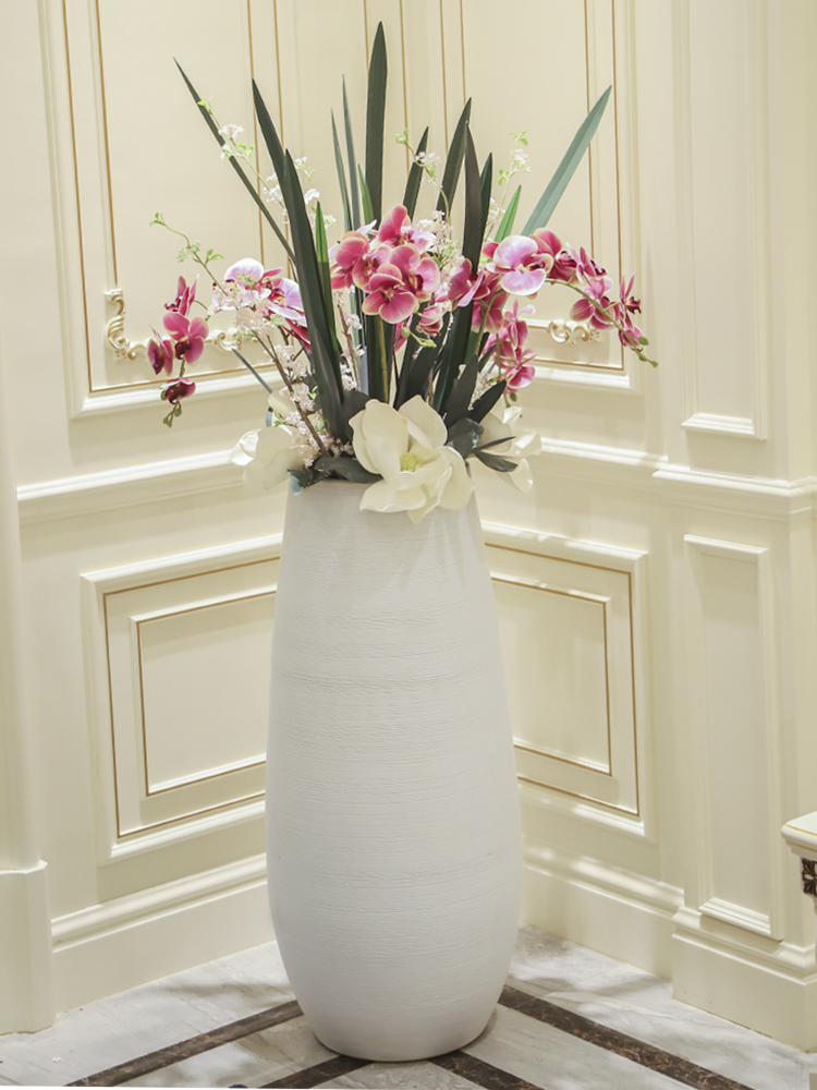 Jingdezhen I and contracted white ceramic Nordic sitting room of large vase flower arranging hotel decoration furnishing articles