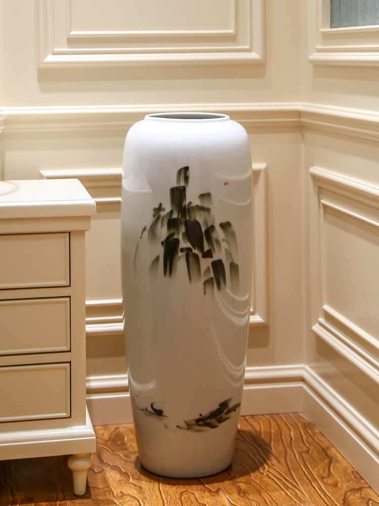 The New Chinese jingdezhen ceramics of large vases, I and contracted sitting room TV ark, simulation dry flower decoration