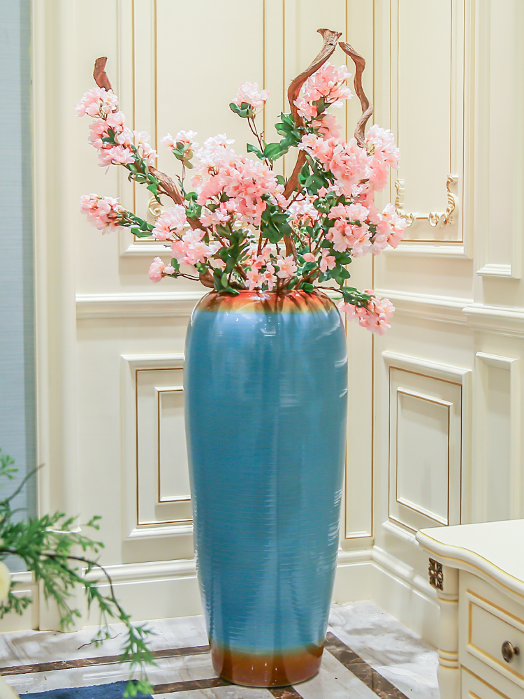 Jingdezhen ceramic flower arranging furnishing articles contracted sitting room of large vase modern creative window dry flower decoration decoration