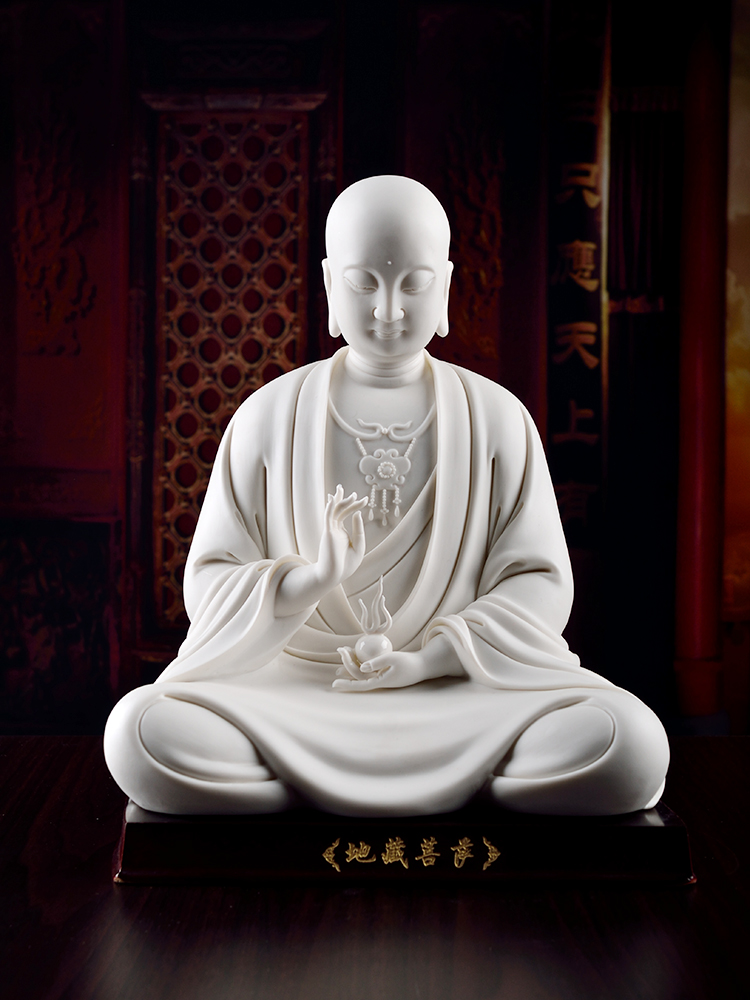 Yutang dai dehua white porcelain earth treasure bodhisattva statute to occupy the home furnishing articles ceramic tucked away like a cave