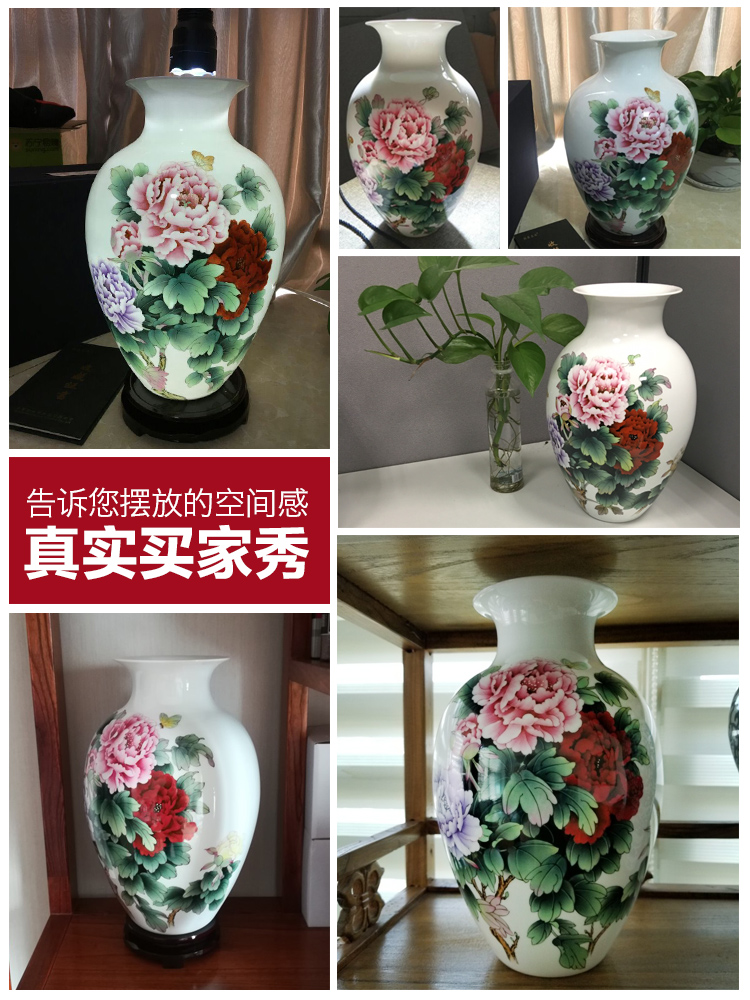 Jingdezhen ceramics hand - made ceramic vases, flower arranging new Chinese style living room, bedroom adornment handicraft furnishing articles of marriage