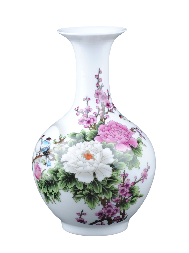 Jingdezhen floret bottle ceramic furnishing articles flower arranging I and contracted household dried flowers sitting room adornment porcelain vases