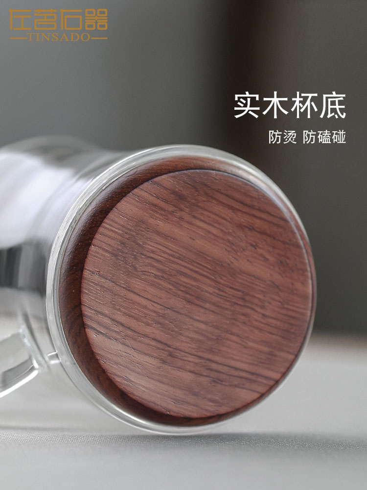 ZuoMing right is more glass ceramic bladder filter with cover tea tea cup office take water cup