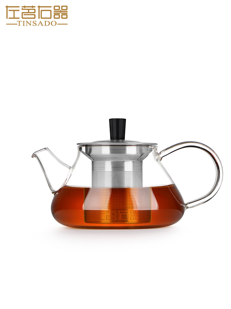 ZuoMing right is high temperature resistant one little teapot with filtering thickening glass mini kungfu single pot of tea, tea sets