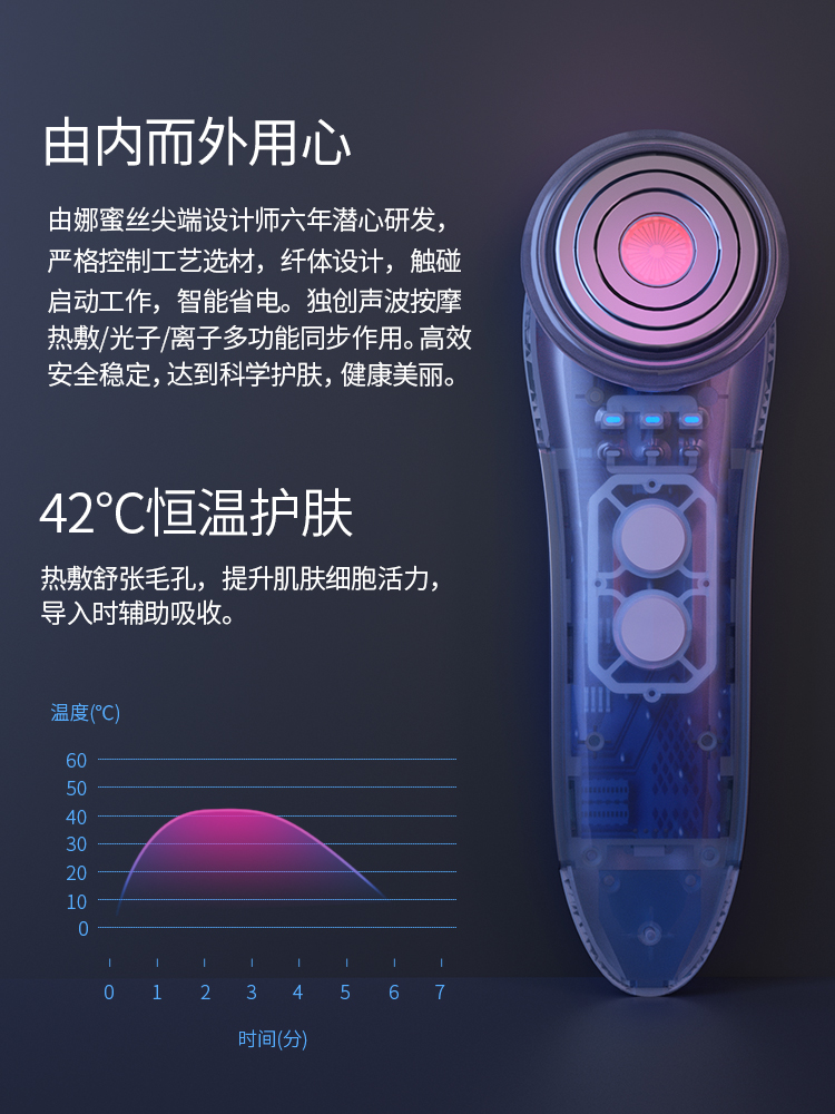 nanotime beauty instrument household face washing instrument facial cleansing massage pore cleansing face export and import equipment