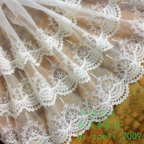 Three layers of exquisite water soluble mesh embroidery lace lace clothing accessories curtain sofa decorative fabric 33cm