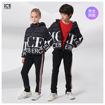 ICE ICEBERG childrens winter clothing Foreign Air tide Korean version of warm down jacket men and women with the same model
