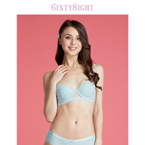6IXTY8IGHT 68 season thin padded girl gathered shoulder strap adjustable bra cover underwear female BR07636
