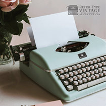 New Limited Typewriter Metal Machinery Typewriter English Keyboard Use Retro Art Gifts