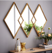 European wall art decoration mirror Sofa background wall mirror Entrance fireplace Dining room Foyer mirror Living room wall decoration mirror