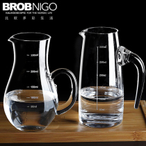 Crystal glass ribbon scale liquor dispenser Wine Wine Wine small decanter home pour jug split