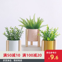 Nordic style simulation plant fake flower small potted ornaments Indoor living room creative Macaron small fresh green plant bonsai