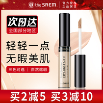 South Korea The Saem fresh concealer cream pen to cover dark circles freckles acne marks long-lasting nude makeup lip base