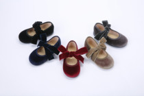Milk dads Home Spain OKAA Artisanal Velvet Butterfly Knot Stars Princess Shoes Ballet Shoes Soft Undercloth Shoes