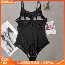 Beauty exposed Sexy Body Shaping Body underwear chest support hollow cup with steel ring thin temptation corset body elasticity is good