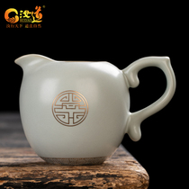 Rudau Ru Kiln Tea Tea Tea Sea Single Large Scale Upscale Fair Cup Kung Fu Ceramics Can Raise Open Pieces Ru Porcelain Sub Tea