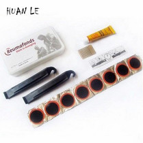 Bicycle repair tire repair tool box patch file repair tool set with valve core