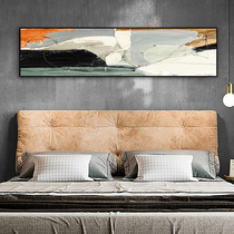 Hand-painted black and white abstract banner bedroom hanging painting modern light luxury living room sofa background wall bedside decorative painting corridor