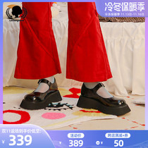 littlegood new retro Mary Jane shoes womens spring thick bottom jk uniform shoes college soft girl small single shoes