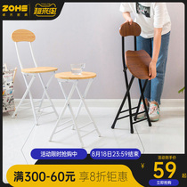 Stool backrest simple household dining chair Economical fashion chair Casual creative single simple dining room chair