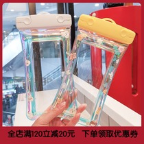 Mobile phone waterproof bag diving cover touch screen underwater photo airbag floating swimming set Apple Huawei General Takeaway