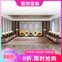 New Chinese conference room VIP reception sofa coffee table combination business negotiation office single sofa combination