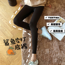 Sharkskin leggings women wear winter tightness Autumn and winter velvet thickening thin legs Barbie belly pressure stretch yoga