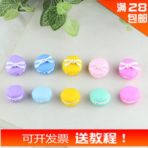 DIY handmade beaded material accessories cream dessert cake decoration simulation soft pottery love bow tie macarons
