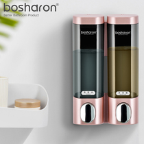 Soap dispenser hole-free hotel bathroom bathroom Shampoo shower gel box Wall-mounted household soap bottle